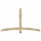 Ekena Millwork Bellingham Rough Sawn Timber Gable Bracket, Douglas Fir, 72"W x 42"H x 4"D x 4"F, 14/12 Pitch GBW072X42X0404BEL00RDF - alternate 1